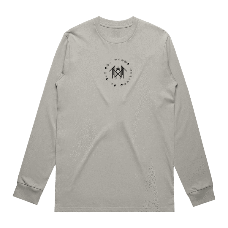 Embroidered Emblem Longsleeve – Storm-Sleep Token Sweatshirt