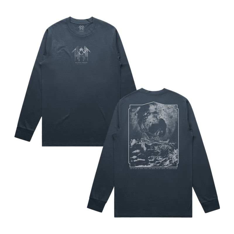 The Sky Above Longsleeve Petrol Blue