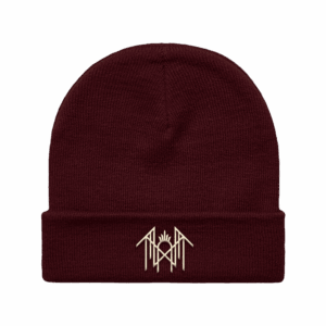 Embroidered ST Logo Beanie – Burgundy